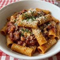 Rigatoni all'amatriciana, Er Mestolo