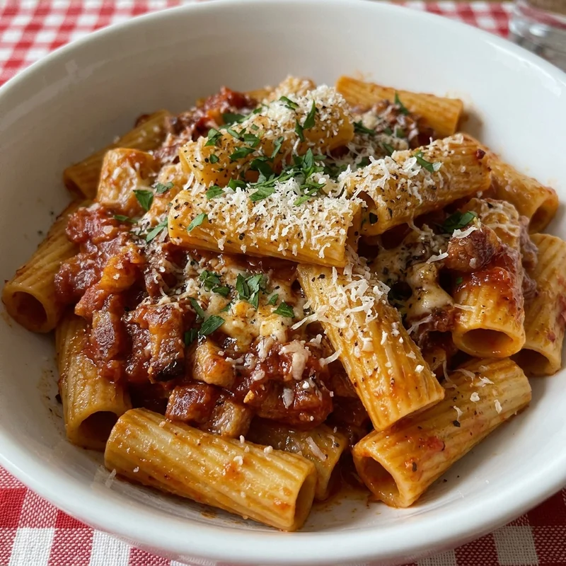 Rigatoni all'amatriciana, Er Mestolo