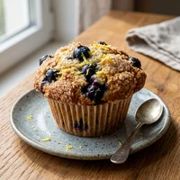 Muffin Blaubeere, Bäckercafé Krume