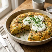 Tortilla de papa y cebolla, Cafetería Doña Pilar