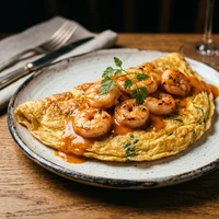 Omelette de camarón, Ola Poke Bar