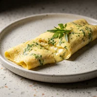 Omelette de hierbas, Huerta y Tostada