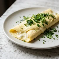 Französisches Omelett mit Bergkäse, Sauerteig & Söhne