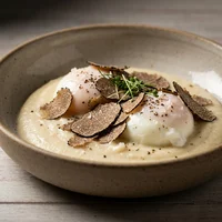 Poached Eggs, Black Truffle, Verdance