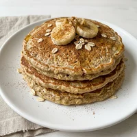 Vegan Banana Oat Pancakes, Greenhouse Brunch Co.