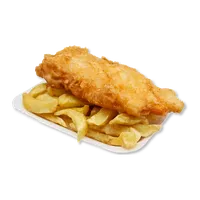 Backfisch mit Pommes, Fischimbiss Hein Mück