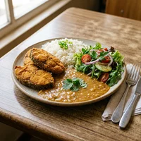 Pataniscas com arroz de feijão, Solar do Bacalhau