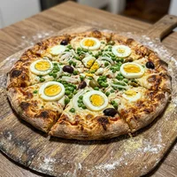 Jamón, morrones y huevo, El Tano Pizzero
