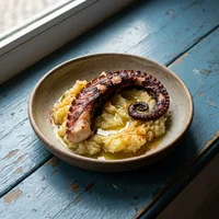 Pulpo a la brasa con papas, La Brasa Marinera