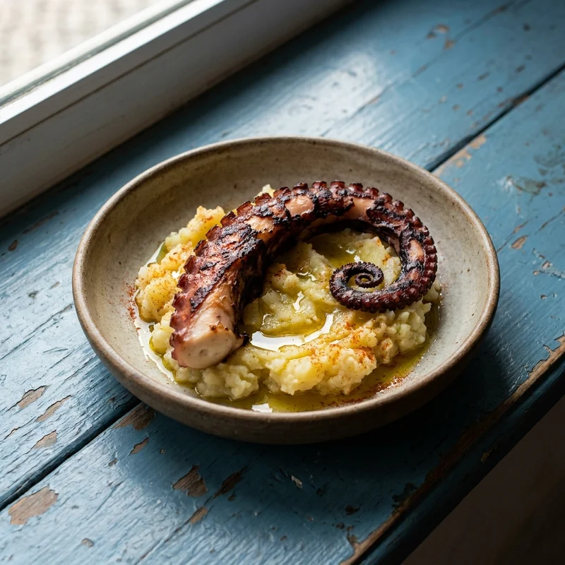 Pulpo a la brasa con papas, La Brasa Marinera