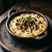 Queso fundido con hongos, Fonda Las Cazuelas
