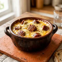 Queso fundido con quesillo, Tierra de Mole