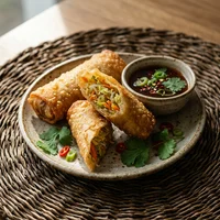 Mini-Frühlingsrollen (6 Stück), Glückswok