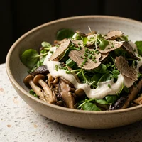 Fermentierte Pilze mit Trüffel, Atelier Grün