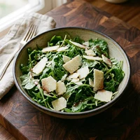 Rucola-Salat, Blech & Teig
