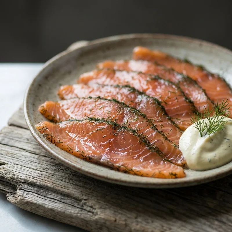 Ofenlachs mit Dill-Kartoffeln, Fjordküche