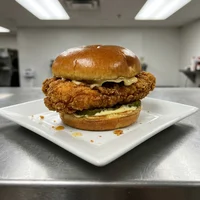 Burger poulet épicé, Poulet Braisé d'Abidjan