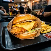 Croque poulet-fromage, Rôtisserie du Marché