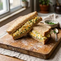 Sandwich œuf-ciboulette, La Salade Volante