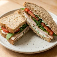 Sandwich dinde et fromage frais, La Salade Volante