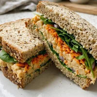 Sandwich houmous-crudités, La Cantine Verte