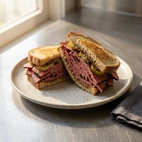 Sandwich smoked meat, La Fabrique à Bagels