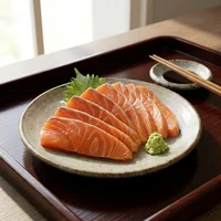 Thick-Cut Salmon Sashimi (5 slices), Kaigan Fish House