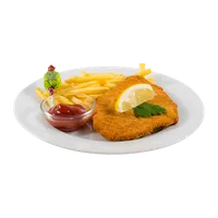 Wiener Schnitzel vom Schwein, Gasthaus-Mittag Zur Linde