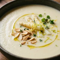 Velouté d'asperges vertes, Le Potager de Saison