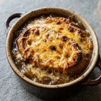 شوربة بصل بالجبن, القدر النحاسي