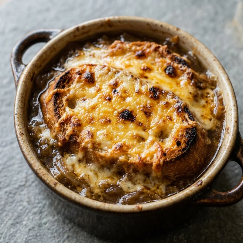 Five-Onion Soup, Stock & Barrel