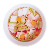 トマトと豆の野菜スープ, チョップドサラダ グリーンボード
