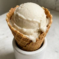 Cucurucho de vainilla de avena, Hoja Fresca Helados Veganos