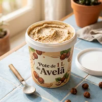 Pote de 1/2 kg de chocolate con almendras, Heladería Cuarto Kilo