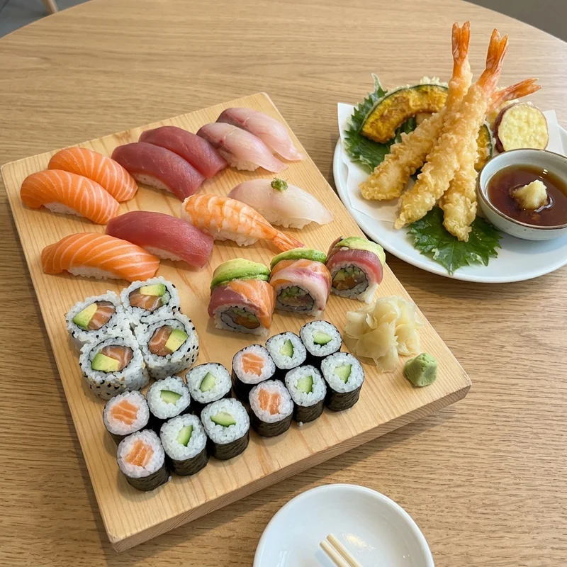 Plateau Sushi-Tempura 30 pièces, Tenshin