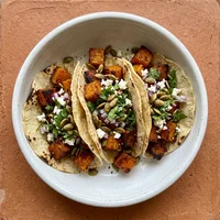Tacos de courge rôtie, Verde Milpa