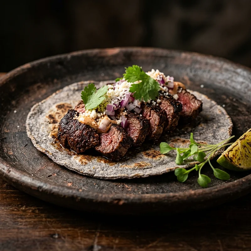 Mesquite Tenderloin Tacos, Humo Negro