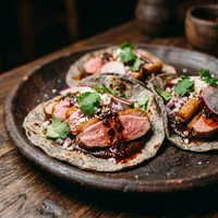 Duck Carnitas Tacos, La Luna Cocina