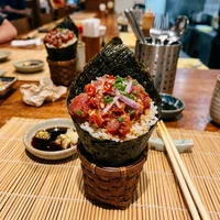 Spicy Tuna Hand Roll, Hana Roll Counter