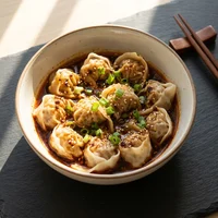 Wontons en aceite rojo (8 u.), Casa Sichuan