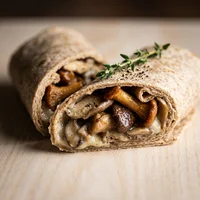 Piadina funghi e rucola, La Schiacciata del Borgo