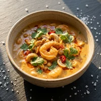 चेम्मीन तीयल, कप्पा और करी