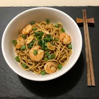 Fideos al wok con camarones, Fuego de Wok