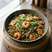 Tallarines de gambas, Bambú Dim Sum
