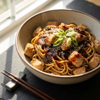 Fideos al wok con pollo, Fuego de Wok