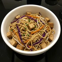 Fideos con tofu ahumado, Fuego de Wok