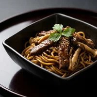 Tallarines de ternera wagyu, Bambú Dim Sum